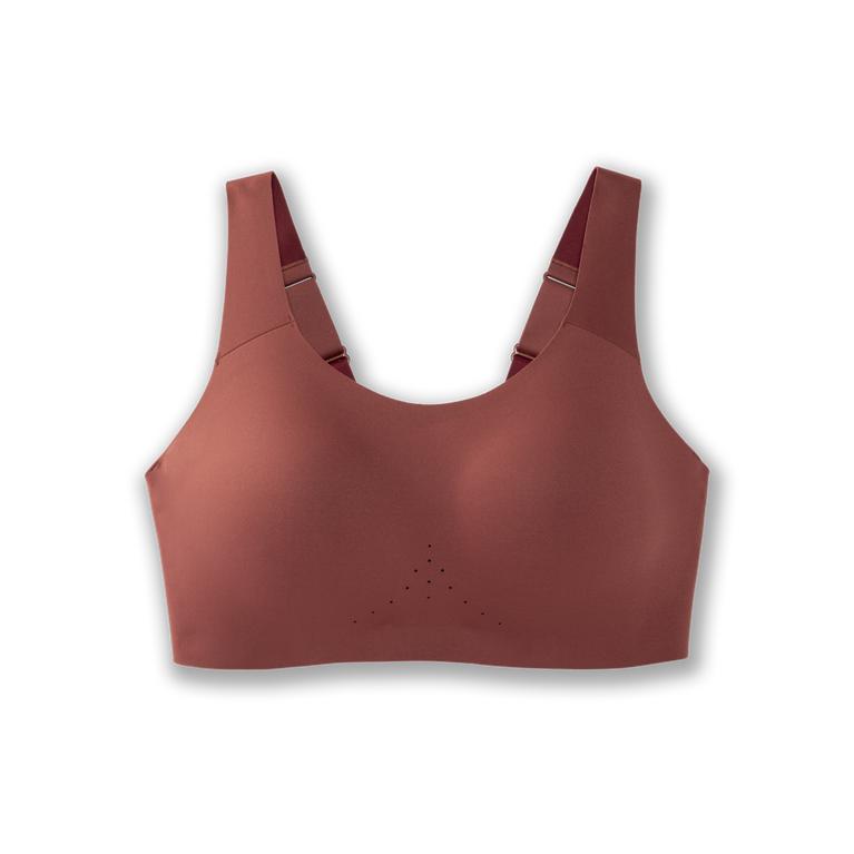 Brooks Dare Scoopback Womens Running Bra - Burgundy/Terracotta - Indonesia (NWME-59106)